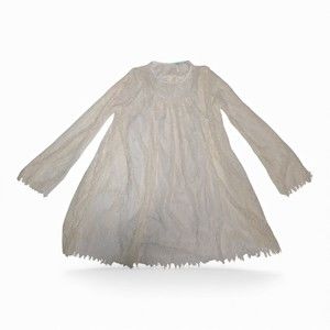 Kimchi Blue Ivory Lace Long-Sleeve Dress - Size L